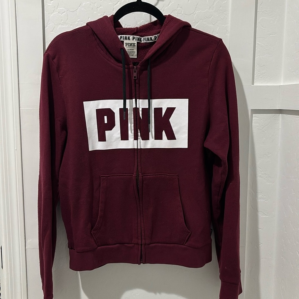 PINK Women’s Zip up hoodie large